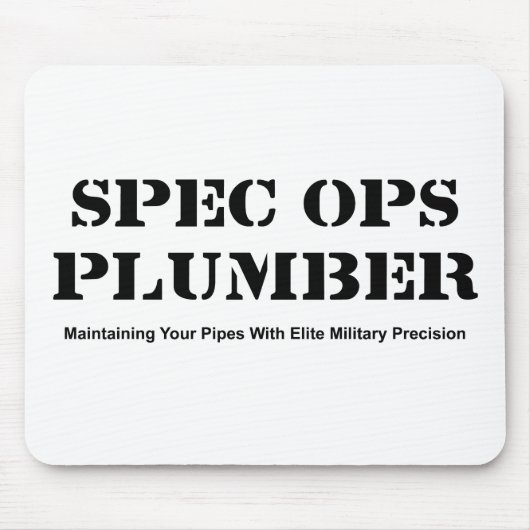 Klempner Spezifikt. Ops Mousepad (Vorne)