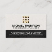 Klempner | Symbol für das Wasserleitungssystem Visitenkarte (Vorderseite)