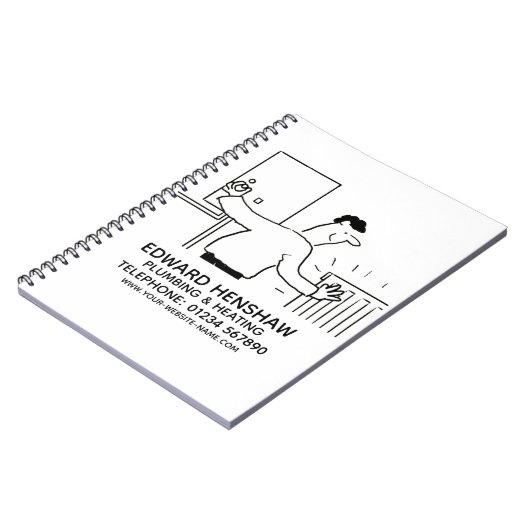 Klempner und Heizgerät Notizblock (Linke Seite)