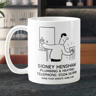 Klempner- und Heizungs-Werbeartikel Kaffeetasse