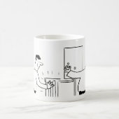 Klempner- und Heizungstechnik Cartoon Kaffeetasse (Mittel)
