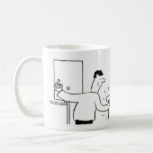 Klempner- und Heizungstechnik Cartoon Kaffeetasse (Links)