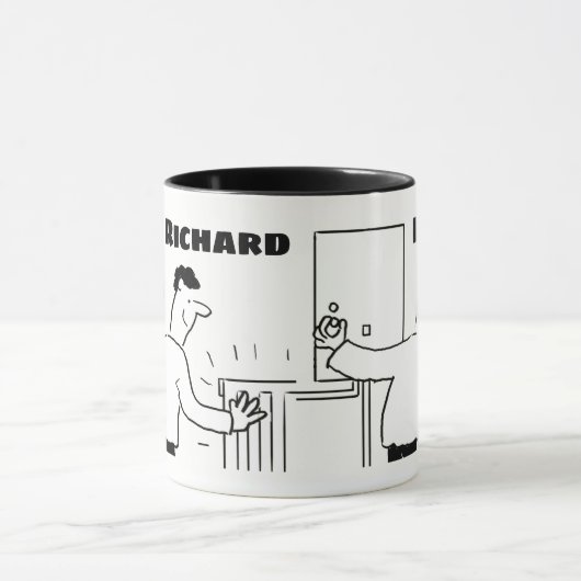 Klempner- und Heizungstechnik Cartoon Tasse (Zentrum)