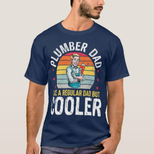 Klempner-Vater, aber cooler lustiger Klempner-Vate T-Shirt