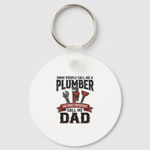 Klempner-Vater Vintage-Stickerei-Shirt-Design_1 Schlüsselanhänger