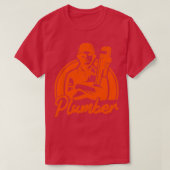 Klempner Vintager Klempner T-Shirt (Design vorne)