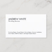 Klempner Visitenkarte (Rückseite)