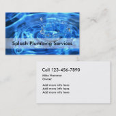 Klempner-Visitenkarte-Entwurf Visitenkarte (Vorne/Hinten)