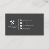 Klempner-Visitenkarte-/-heimwerker-Visitenkarten Visitenkarte (Rückseite)