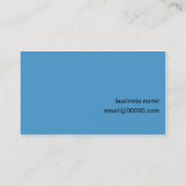 Klempner-Visitenkarte Visitenkarte (Rückseite)