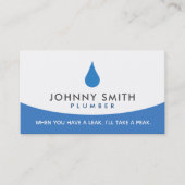 Klempner-Visitenkarten Visitenkarte (Vorderseite)