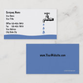 Klempner-Visitenkarten Visitenkarte (Vorne/Hinten)