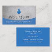 Klempner-Visitenkarten Visitenkarte (Vorne/Hinten)