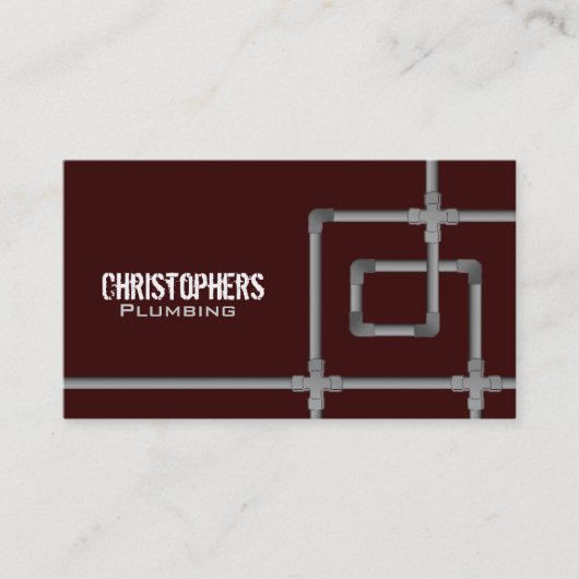 Klempner-Visitenkarten Visitenkarte (Vorderseite)