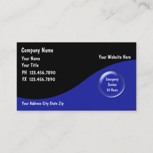 Klempner-Visitenkarten Visitenkarte