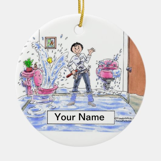 Klempner — Weiblich Keramikornament (Vorne)