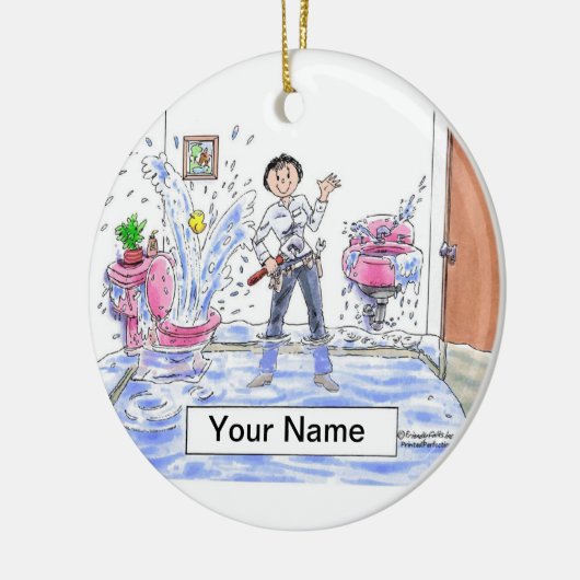 Klempner — Weiblich Keramikornament (Links)