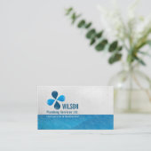 Klempnerarbeit-Baugewerbe-Karte Visitenkarte (Stehend Vorderseite)