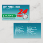 Klempnerarbeit-Bereitschaftsdienst-Klempner Visitenkarte (Vorne/Hinten)