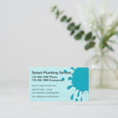 Klempnerarbeit-Dienstleistungsunternehmen-Karten Visitenkarte (Stehend Vorderseite)