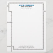 Klempnerarbeit leitet Briefkopf (Vorderseite)