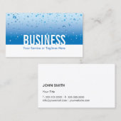 Klempnerarbeit-Service-Wasser-Hintergrund-Klempner Visitenkarte (Vorne/Hinten)