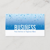 Klempnerarbeit-Service-Wasser-Hintergrund-Klempner Visitenkarte (Vorderseite)