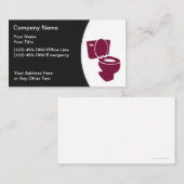 Klempnerarbeit-Toiletten-Grafik Visitenkarte (Vorne/Hinten)