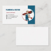 Klempnerarbeit und Heizung. Visitenkarte für (Vorne/Hinten)