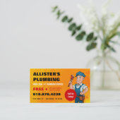 Klempnerarbeit-Visitenkarte Visitenkarte (Stehend Vorderseite)