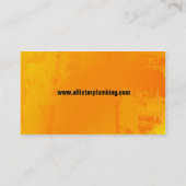 Klempnerarbeit-Visitenkarte Visitenkarte (Rückseite)