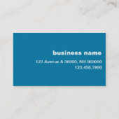 Klempnerarbeit-Visitenkarte Visitenkarte (Rückseite)