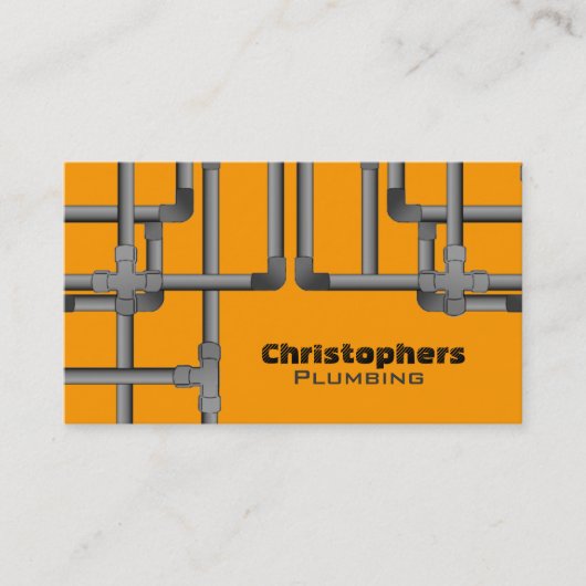 Klempnerarbeit-Visitenkarten Visitenkarte (Vorderseite)