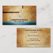 Klempnerarbeit-Visitenkarten Visitenkarte (Vorne/Hinten)