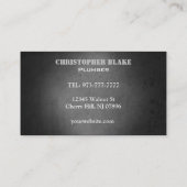 Klempnerarbeit-Visitenkarten Visitenkarte (Rückseite)