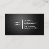 Klempnerarbeit-Visitenkarten Visitenkarte (Rückseite)