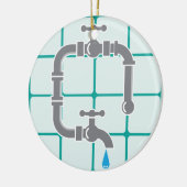 Klempnerarbeitrohr Keramikornament (Links)