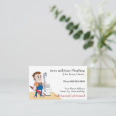 Klempnerbetriebskarte Visitenkarte (Stehend Vorderseite)