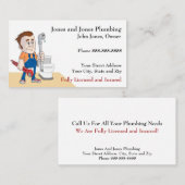 Klempnerbetriebskarte Visitenkarte (Vorne/Hinten)