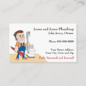 Klempnerbetriebskarte Visitenkarte (Vorderseite)