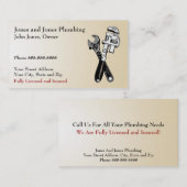 Klempnerbetriebskarte Visitenkarte (Vorne/Hinten)