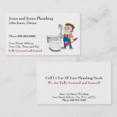 Klempnerbetriebskarte Visitenkarte (Vorne/Hinten)