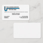 Klempnerdienst Visitenkarte (Vorne/Hinten)