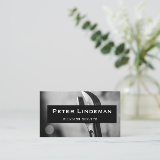 Klempnerdienst Visitenkarte (Stehend Vorderseite)