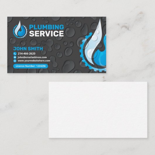 Klempnerdienst Visitenkarte (Vorne/Hinten)