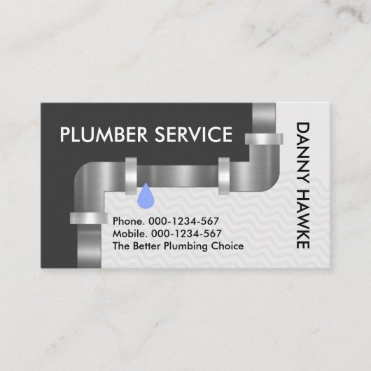 Klempnerdienst Visitenkarte (Vorderseite)