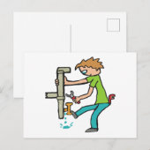 Klempnerei Postkarte (Vorne/Hinten)