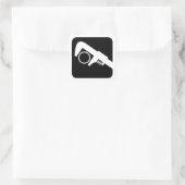 Klempnerei Quadratischer Aufkleber (Tasche)