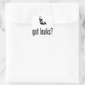 Klempnerei Quadratischer Aufkleber (Tasche)