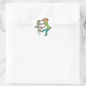 Klempnerei Runder Aufkleber (Tasche)